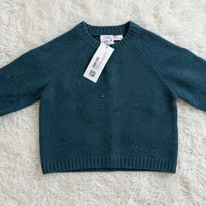 Zara Kid’s Deep Teal Crew Neck Sweater